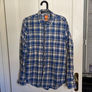 Hugo Boss button down flannel long sleeve shirt